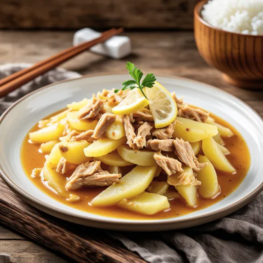 Potato and Tuna Curry Stir-fry