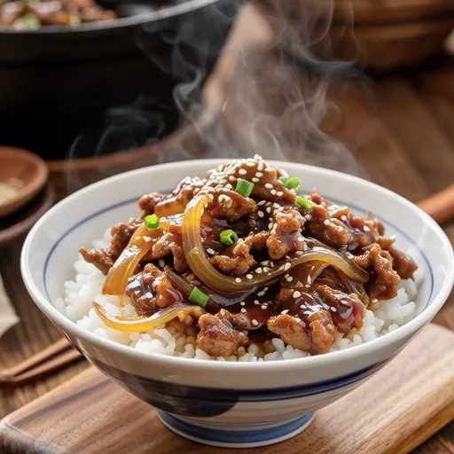Sweet and Spicy Ginger Stir-fry with Pork and Onion