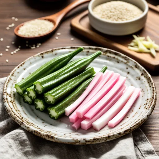 Myoga and Okra Namul