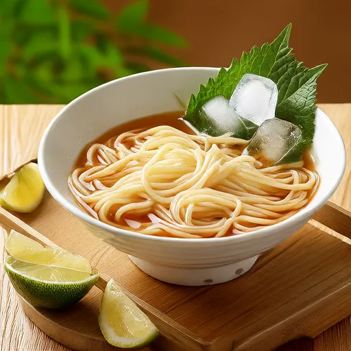 Cold Hiyamugi Noodles