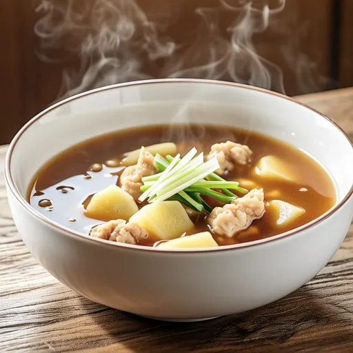 Sweet Potato and Chicken Miso Soup