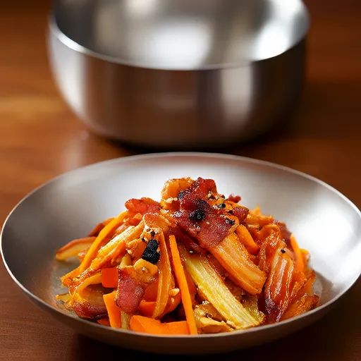 Stir-fried Bacon and Carrot