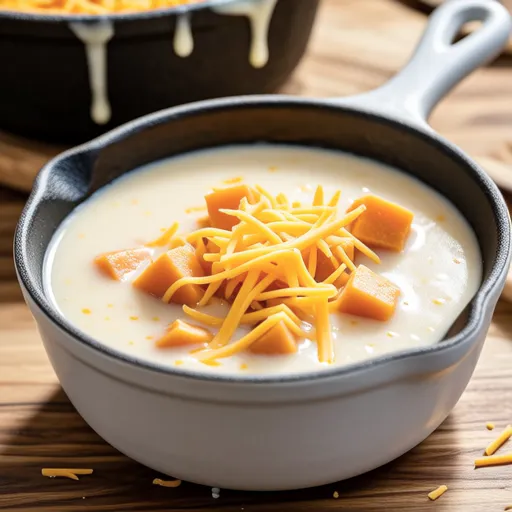 Cheesy Sweet Potato Soup