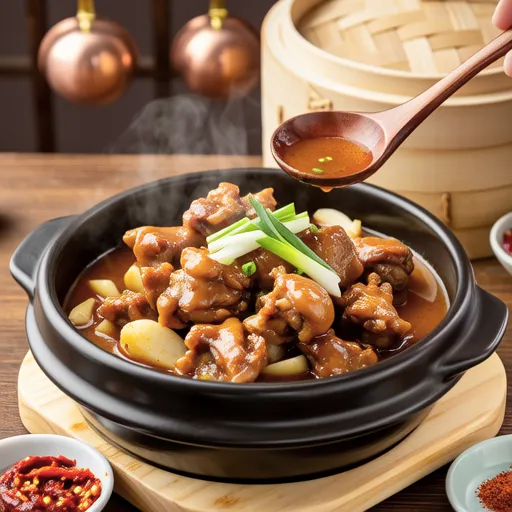 Chicken and Daikon Garlic Simmer