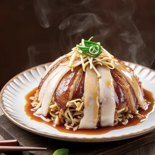 Bean Sprouts and Chives Pork Dome