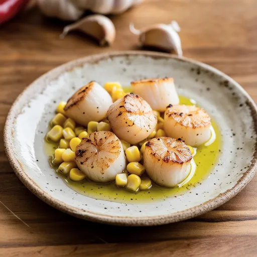 Scallop and Corn Ajillo