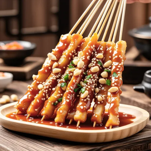Tteok-kkochi (Korean Rice Cake Skewers)