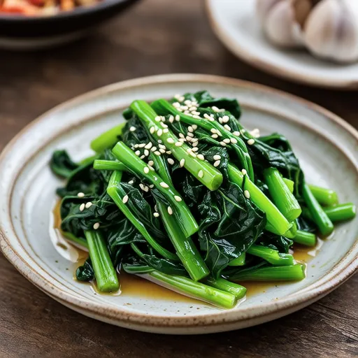 Chrysanthemum Greens and Whitebait Namul