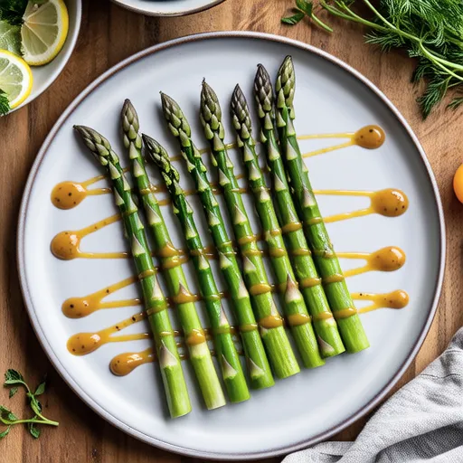 Asparagus with Mentaiko Mayo Sauce