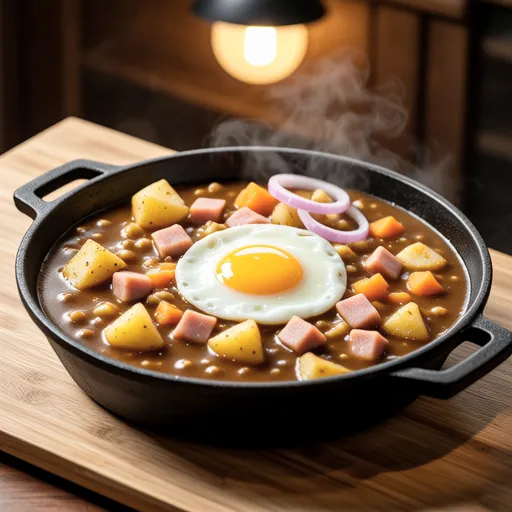 Egg Milk Curry Rice