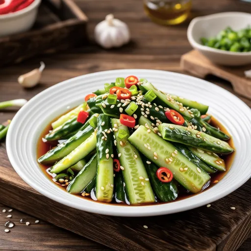 Spicy Crunchy Cucumber Salad