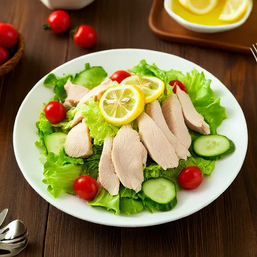 Salad Ayam Panggang Lemon Herbal