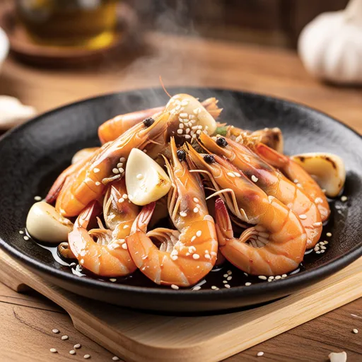 Fluffy and Nutty Stir-fried Dried Shrimp with Garlic