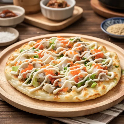 Seafood Mentaiko Okonomiyaki