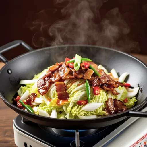 Spicy Bacon Stir-fried Cabbage