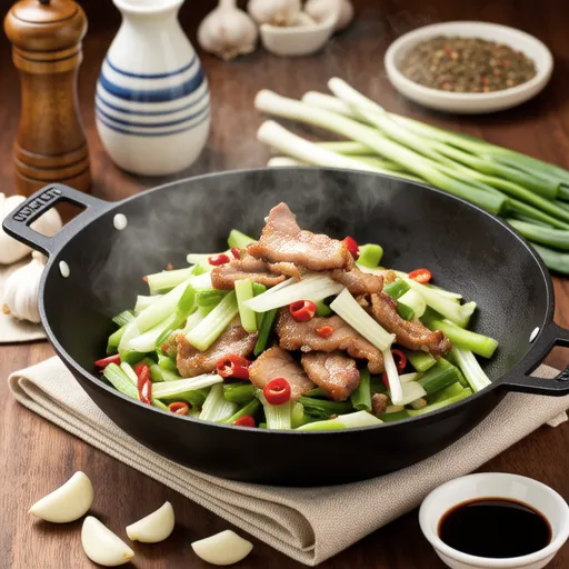 Green Papaya and Pork Ethnic Stir-fry
