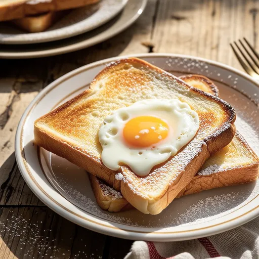 Egg Condensed Milk Toast