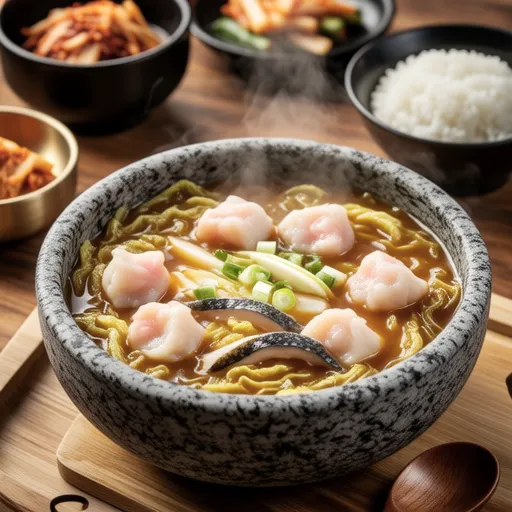 Baechu Eomuk Guk (Napa Cabbage and Fish Cake Soup)