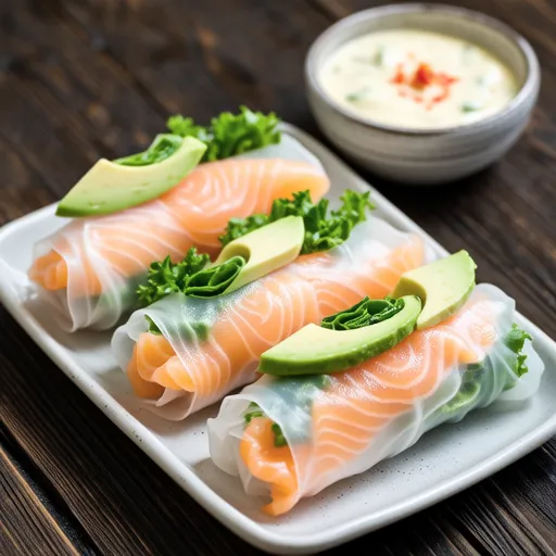 Striped Fresh Spring Rolls
