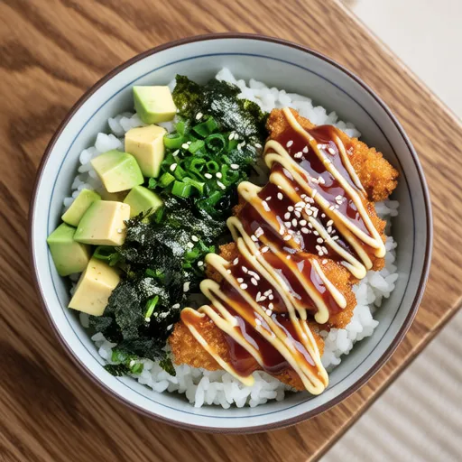 Chicken Avocado Chirashi Sushi