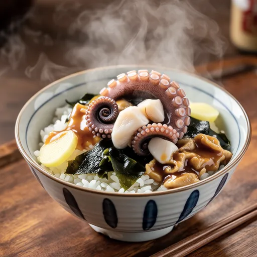 Seaweed and Octopus Mixed Rice