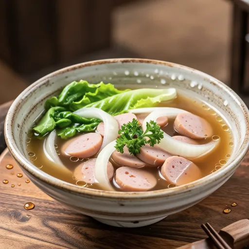 Fish Sausage Consommé Soup