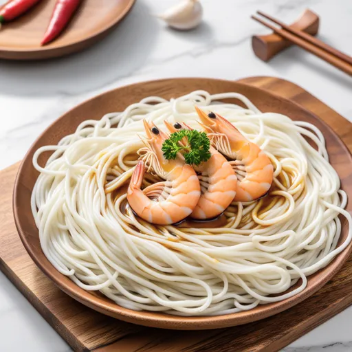 Shrimp Oil Pasta with Tofu Noodles (Diet-Friendly)