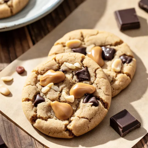Caramel Peanut Butter Chocolate Cookies