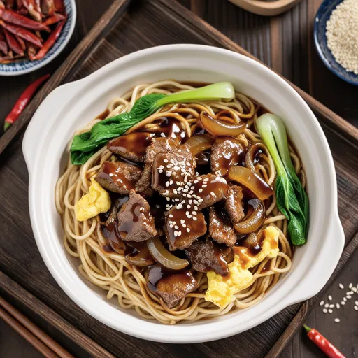 Stir-fried Udon with Beef and Soy Sauce