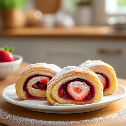 Rolo de Geleia de Morango