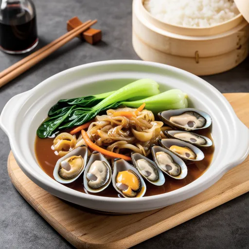 Oyster and Greens in Salted Chinese Sauce