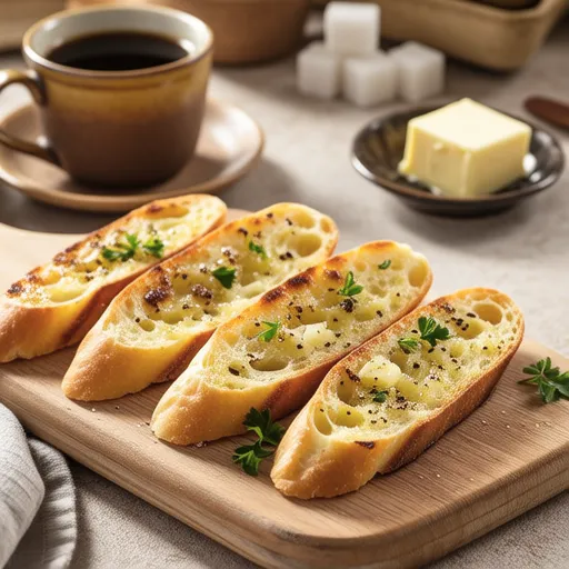 Sweet and Crispy Garlic Baguette