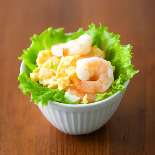 生菜蝦仁杯沙拉