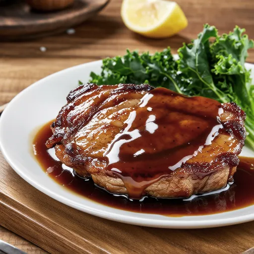 Pork Neck Steak with Sauce