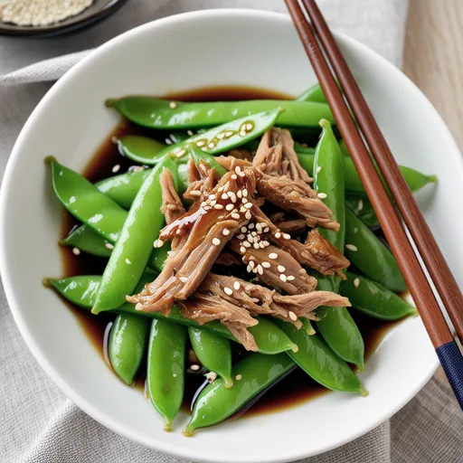 Snap Peas and Tuna Sesame Salad