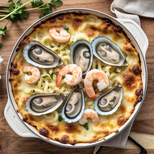 Oyster and Shrimp Gratin