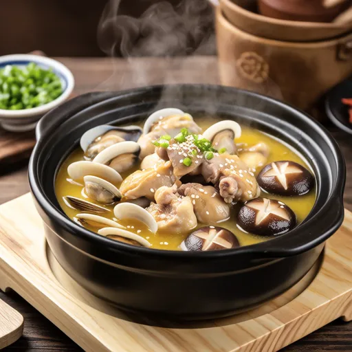 Chinese Cabbage and Clam Salt Hot Pot