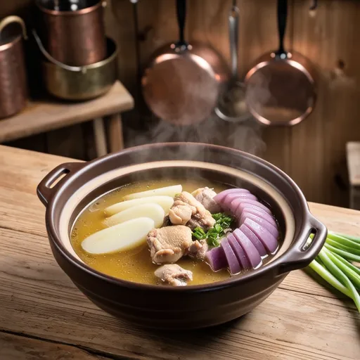 Daikon and Satoimo Chicken Soup