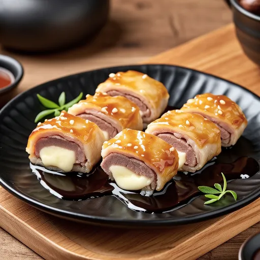 Pork Belly and Shiso Cheese Rolls