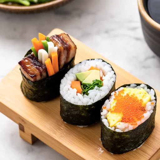 Folded Onigirazu Trio
