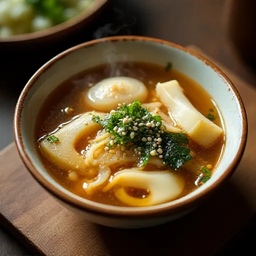 Onion and King Oyster Mushroom Chinese Soup