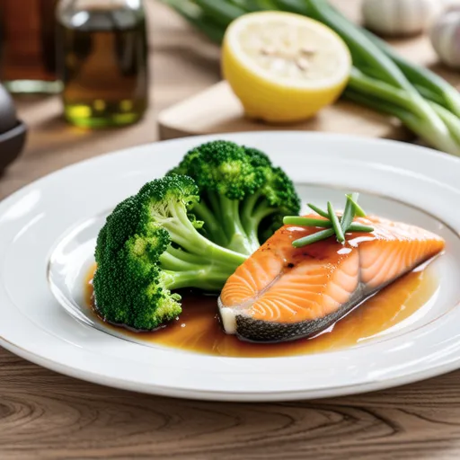Broccoli and Salmon Butter Ponzu Sauté