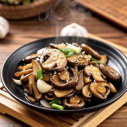 Stir-fried Fresh Shiitake Mushrooms