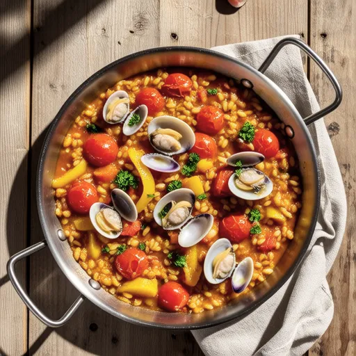Tomato and Clam Paella
