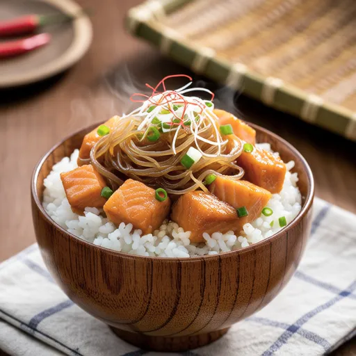 Salmon Mayo Rice Bowl