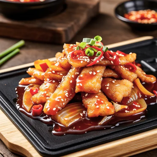 Spicy Stir-fried Fish Cake and Soy Sauce Stir-fried Fish Cake