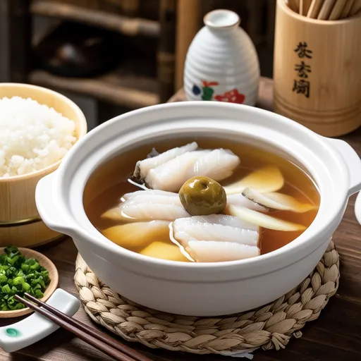 Simmered Yellowtail and Daikon with Umeboshi