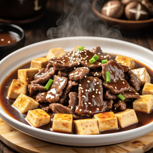 Beef Brisket and Tofu Braised Dish