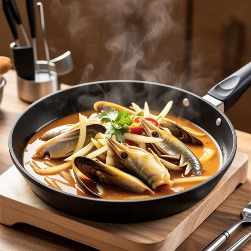 Onion and Canned Mackerel Curry Stir-fry