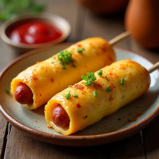 Chicken Sausage Egg Hotdog